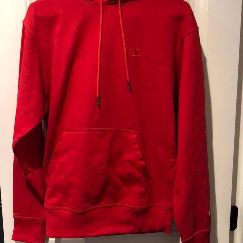 red champion hoodie